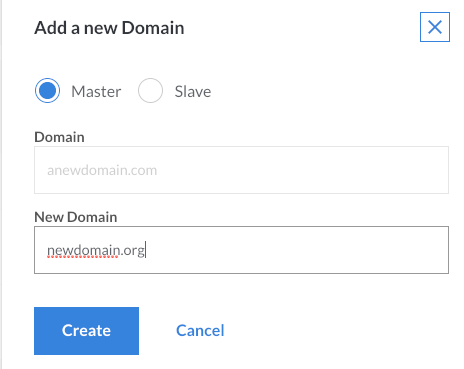 Clone an existing domain zone. Clone an existing domain zone