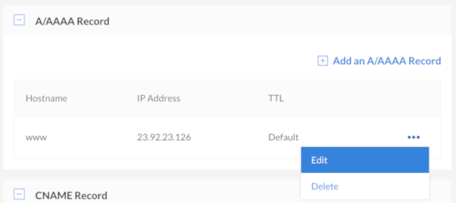 Select 'Edit' from the menu. Select 'Edit' from the menu.
