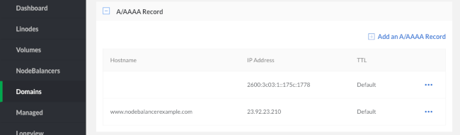 Adding an A Record Adding an A Record.